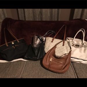 Lot of 6 Michael Kors purses and 2 Dooney & Bourke